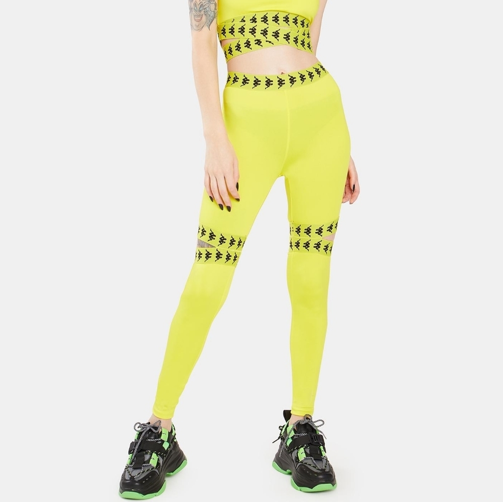 Kappa Intertwist Leggings 222 Banda Doshy Yellow